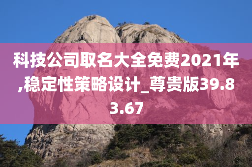 科技公司取名大全免费2021年,稳定性策略设计_尊贵版39.83.67