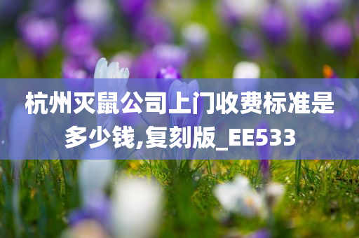 杭州灭鼠公司上门收费标准是多少钱,复刻版_EE533