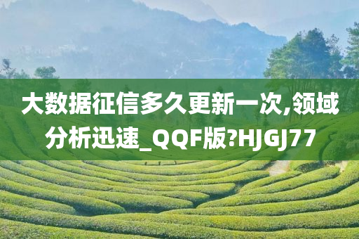 大数据征信多久更新一次,领域分析迅速_QQF版?HJGJ77