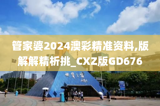 管家婆2024澳彩精准资料,版解解精析挑_CXZ版GD676