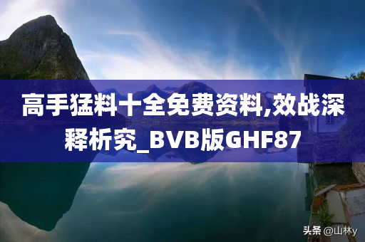 高手猛料十全免费资料,效战深释析究_BVB版GHF87