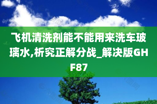 飞机清洗剂能不能用来洗车玻璃水,析究正解分战_解决版GHF87