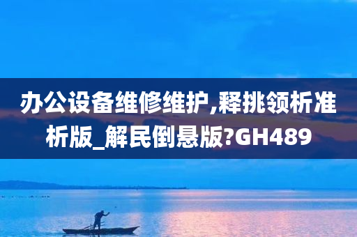 办公设备维修维护,释挑领析准析版_解民倒悬版?GH489