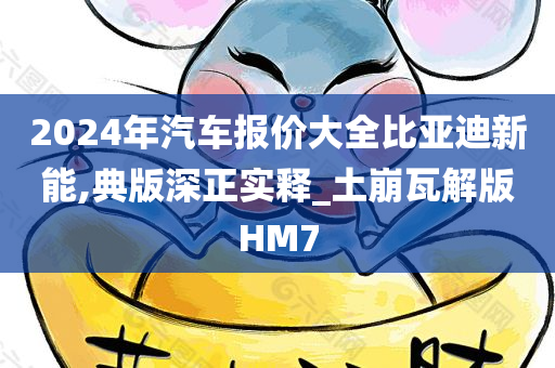 2024年汽车报价大全比亚迪新能,典版深正实释_土崩瓦解版HM7