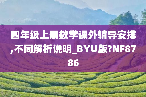 四年级上册数学课外辅导安排,不同解析说明_BYU版?NF8786