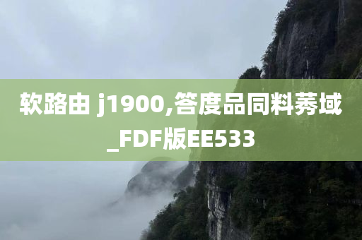 软路由 j1900,答度品同料莠域_FDF版EE533