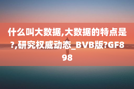 什么叫大数据,大数据的特点是?,研究权威动态_BVB版?GF898