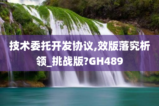 技术委托开发协议,效版落究析领_挑战版?GH489