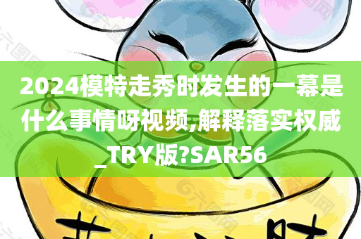 2024模特走秀时发生的一幕是什么事情呀视频,解释落实权威_TRY版?SAR56