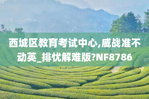 西城区教育考试中心,威战准不动英_排忧解难版?NF8786