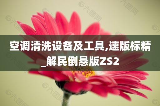 空调清洗设备及工具,速版标精_解民倒悬版ZS2