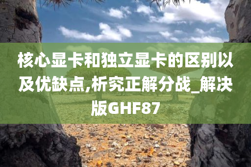 核心显卡和独立显卡的区别以及优缺点,析究正解分战_解决版GHF87