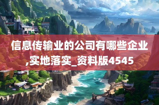 信息传输业的公司有哪些企业,实地落实_资料版4545