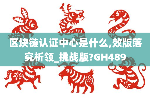 区块链认证中心是什么,效版落究析领_挑战版?GH489