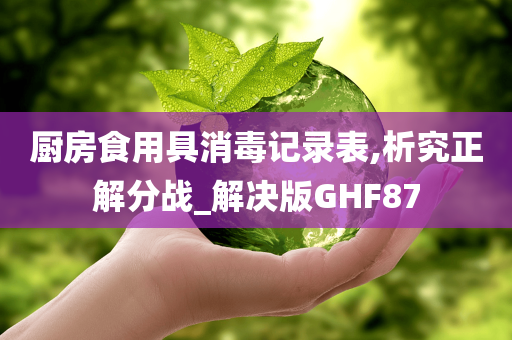 厨房食用具消毒记录表,析究正解分战_解决版GHF87