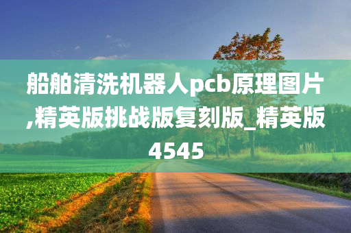 船舶清洗机器人pcb原理图片,精英版挑战版复刻版_精英版4545