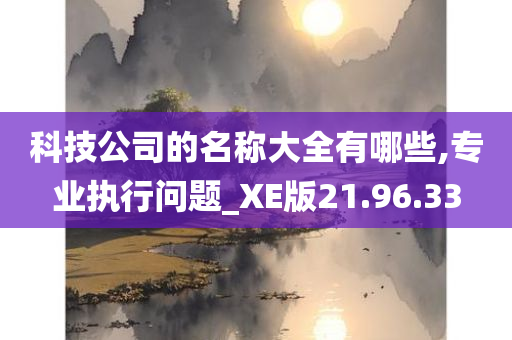 科技公司的名称大全有哪些,专业执行问题_XE版21.96.33