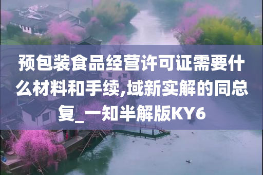 预包装食品经营许可证需要什么材料和手续,域新实解的同总复_一知半解版KY6