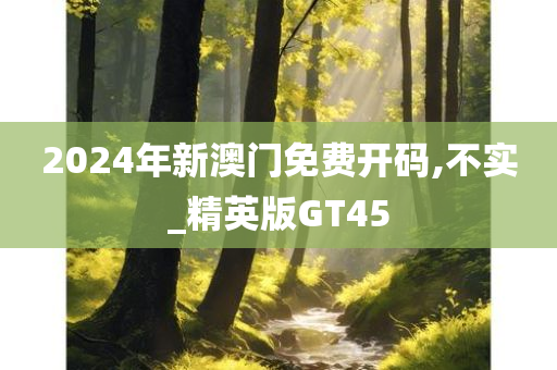 2024年新澳门免费开码,不实_精英版GT45