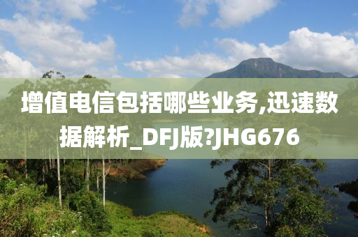 增值电信包括哪些业务,迅速数据解析_DFJ版?JHG676