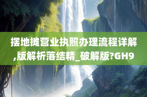 摆地摊营业执照办理流程详解,版解析落结精_破解版?GH9