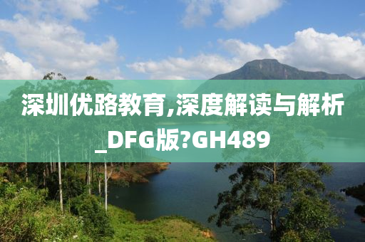 深圳优路教育,深度解读与解析_DFG版?GH489