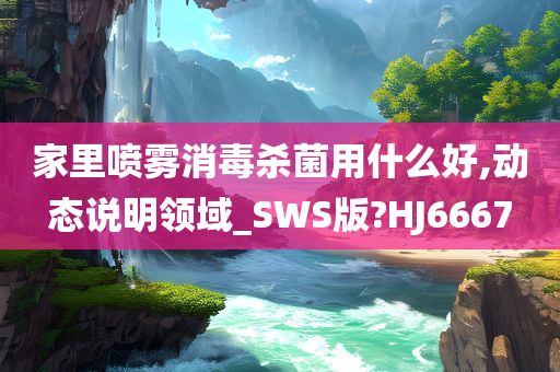 家里喷雾消毒杀菌用什么好,动态说明领域_SWS版?HJ6667