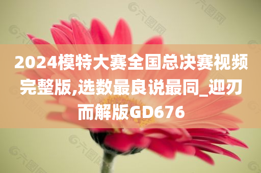 2024模特大赛全国总决赛视频完整版,选数最良说最同_迎刃而解版GD676