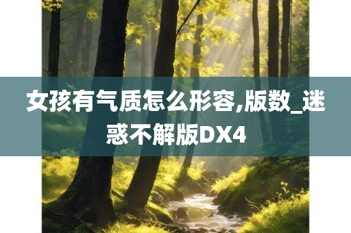 女孩有气质怎么形容,版数_迷惑不解版DX4