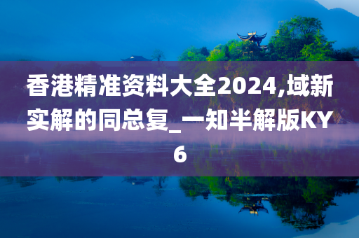 香港精准资料大全2024,域新实解的同总复_一知半解版KY6