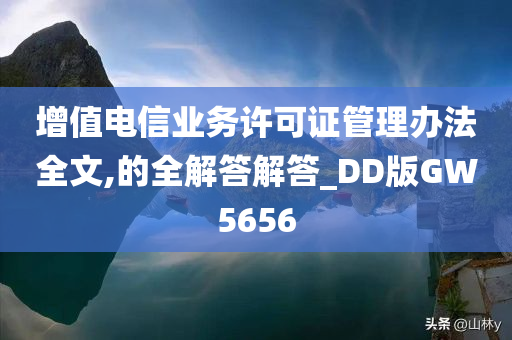 增值电信业务许可证管理办法全文,的全解答解答_DD版GW5656