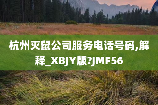 杭州灭鼠公司服务电话号码,解释_XBJY版?JMF56