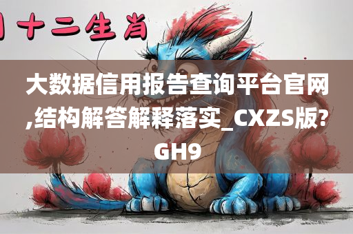 大数据信用报告查询平台官网,结构解答解释落实_CXZS版?GH9