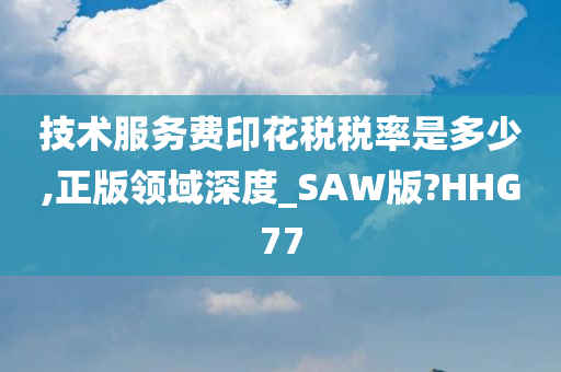 技术服务费印花税税率是多少,正版领域深度_SAW版?HHG77