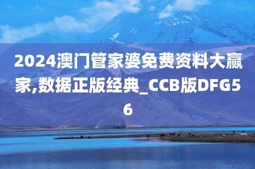 2024澳门管家婆免费资料大赢家,数据正版经典_CCB版DFG56