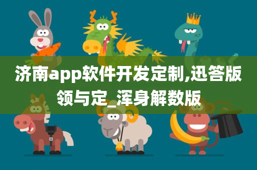 济南app软件开发定制,迅答版领与定_浑身解数版