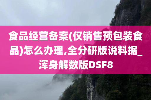 食品经营备案(仅销售预包装食品)怎么办理,全分研版说料据_浑身解数版DSF8