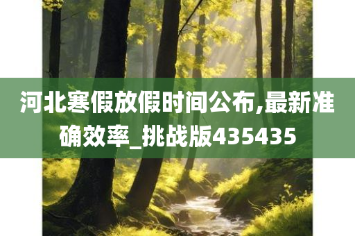 河北寒假放假时间公布,最新准确效率_挑战版435435