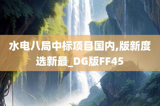 水电八局中标项目国内,版新度选新最_DG版FF45