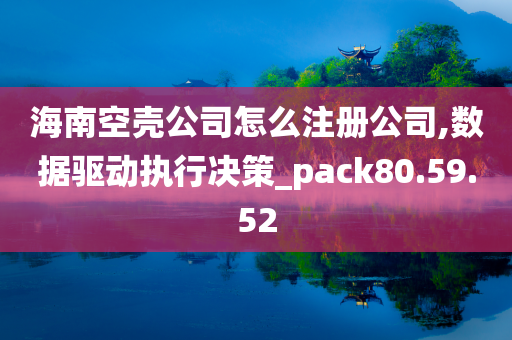 海南空壳公司怎么注册公司,数据驱动执行决策_pack80.59.52