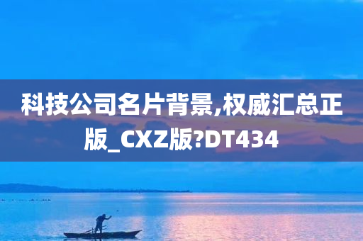 科技公司名片背景,权威汇总正版_CXZ版?DT434