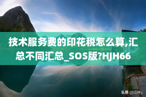 技术服务费的印花税怎么算,汇总不同汇总_SOS版?HJH66