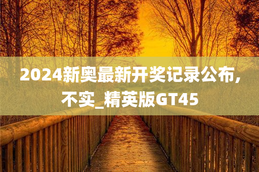 2024新奥最新开奖记录公布,不实_精英版GT45