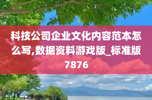 科技公司企业文化内容范本怎么写,数据资料游戏版_标准版7876