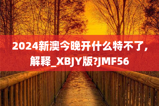 2024新澳今晚开什么特不了,解释_XBJY版?JMF56