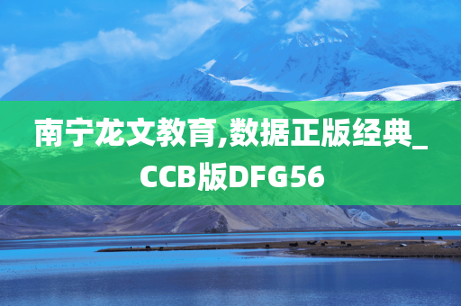 南宁龙文教育,数据正版经典_CCB版DFG56