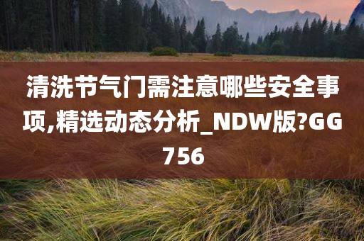 清洗节气门需注意哪些安全事项,精选动态分析_NDW版?GG756