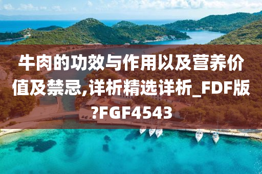 牛肉的功效与作用以及营养价值及禁忌,详析精选详析_FDF版?FGF4543