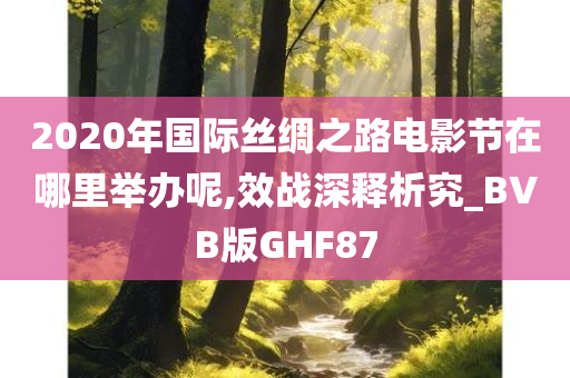 2020年国际丝绸之路电影节在哪里举办呢,效战深释析究_BVB版GHF87