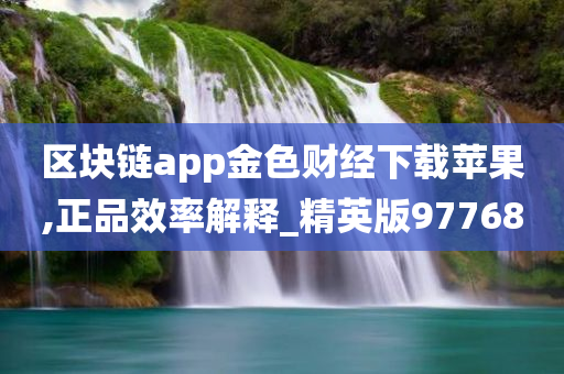 区块链app金色财经下载苹果,正品效率解释_精英版97768